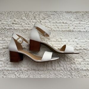 Michael Kors White Ankle Strap Heels